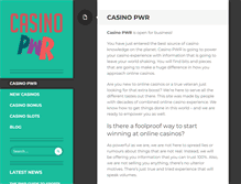 Tablet Screenshot of casinopwr.com